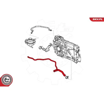 Chladič motoru Hadice chladiče ESEN SKV 24SKV321