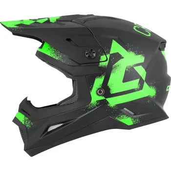 Motodoplněk Dětská motokrosová přilba CASSIDA Cross Cup 2 Crew Junior (černá matná/zelená fluo) 2026