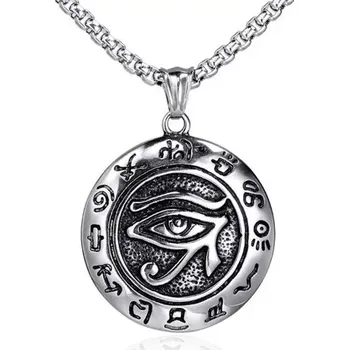 Oblečení a móda Přívěsek z chirurgické oceli Horovo Oko Vedžat - Model BEZ ŘETÍZKU (pouze přívěsek)