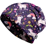 Dětská fleecová čepice UNUO BASIC 45-48 Fialová, Mix