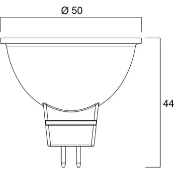 Lampička Sylvania LED žárovka SUPERIA RETRO GU5.3 MR16 6 W 840 621 lm 36°
