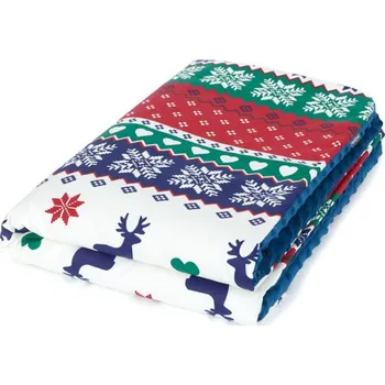 Dětská deka Oboustranná deka Bavlna, Minky - 75 x 100 cm, Merry Christmas