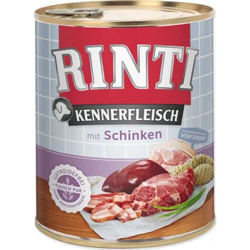 Krmivo pro psa Konzerva Rinti Kennerfleisch Adult šunka 800g-KARTON