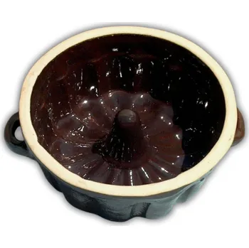 Nádoba na pečení Keramické závody Zábřeh Keramická forma na bábovku 600015 23 cm hnědá