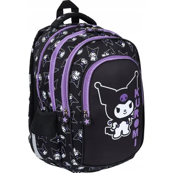Školní batoh Školní batoh St. Majewski vícekomorový velký Kuromi černý 22 l