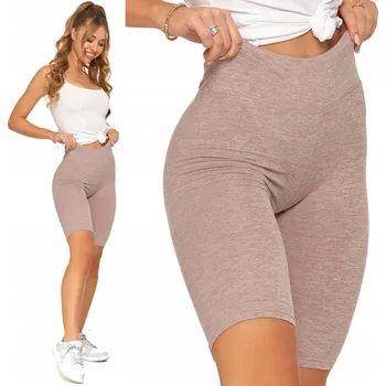 Dámské legíny Moraj Cyklistické legíny s vysokým pasem RDL850-018 béžová melanž S/M