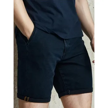 Pánské kraťasy Sinsay - Džínové kraťasy chino - námořnická modrá - 9868S-95J - 9868S-95J-28