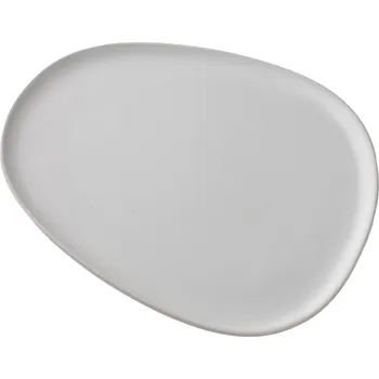 DESIGNOVÁ MÍSA BASIC NATURE BÍLÁ MATNÁ PRO SERVÍROVÁNÍ POCHOUTEK.