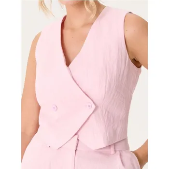 Dámské sako Sinsay - Kostýmková vesta - pastelová růžová - 441EP-03X - 441EP-03X-XL