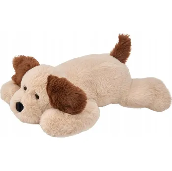 plyšák Plyšová Hračka Ležící pejsek béžovo-hnědý - 38 Cm