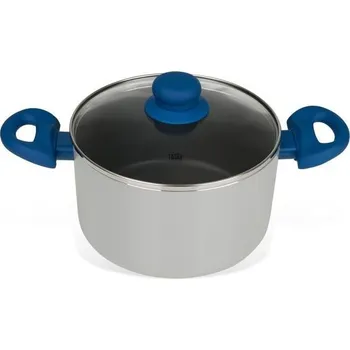 Chutný nepřilnavý hrnec se skleněnou poklicí a systémem dávkování oleje, 20 cm, 3500 ml – lisovaný