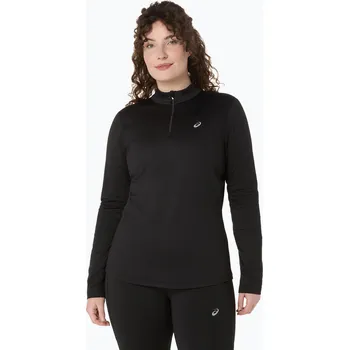 Dámské oblečení Dámské běžecké tričko Longsleeve ASICS Core LS Half Zip Winter performance black