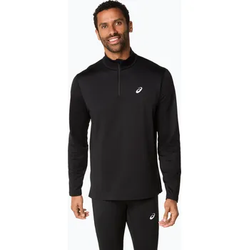 Pánské oblečení Pánská běžecká mikina ASICS Core Half Zip Winter performance black