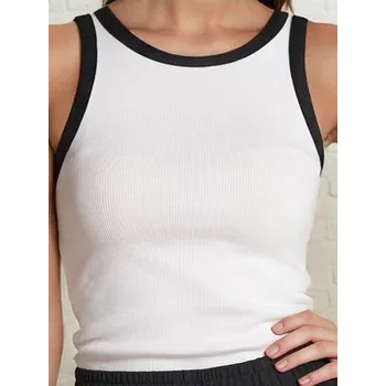 Sinsay - Top s&nbsp;kontrastním lemováním - krémová - 3995Z-01X - 3995Z-01X-XXS