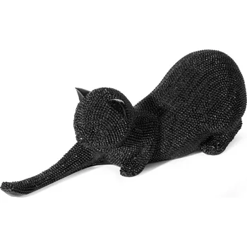 Váza DEKORAČNÍ FIGURKA ELDO 26X9X9 CM ČERNÁ