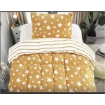 Mikroplyšové povlečení HVĚZDY béžové Rozměr povlečení: 70 x 90 cm | 140 x 200 cm 169282705