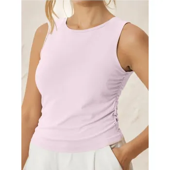 Oblečení a móda Sinsay - Top se řasením - růžová - 304AI-30J - 304AI-30J-XL