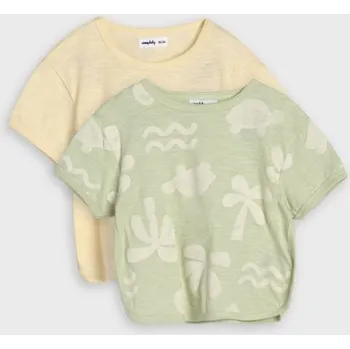 Sinsay - Sada 2 triček - zelená - 013DZ-07X - 013DZ-07X-74