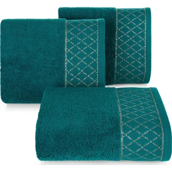 BAVLNĚNÝ RUČNÍK LAYLA 30X50 CM TMAVĚTYRKYSOVÁ