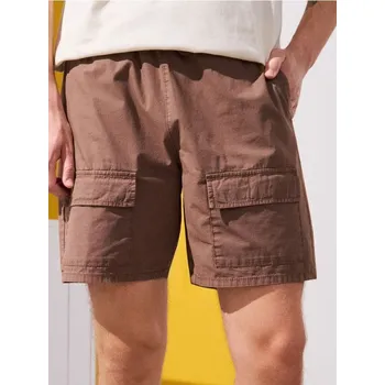 Pánské kraťasy Sinsay - Kraťasy - hnědá - 9955S-74X - 9955S-74X-34