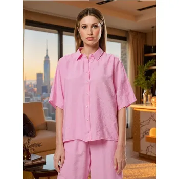 Sinsay - Tričko s krátkým rukávem - růžová - 933EN-30X - 933EN-30X-XL