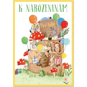 Ditipo Hrací přání HLAVA, RAMENA, KOLENA, PALCE / BibiBum 6680630