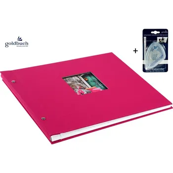 Fotoalbum Šroubkové album klasik 39x31cm 28887 Goldbuch BELLA VISTA pink + roller 6404595