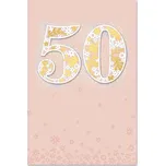 Ditipo Blahopřání - VÝROČÍ 50.tiny, glitr (přání DK) 6890284