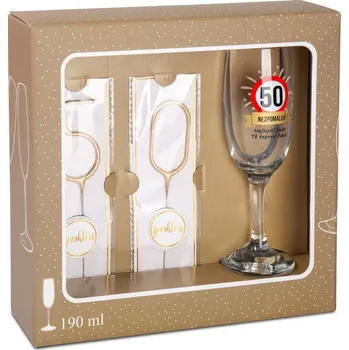 Party dekorace Albi K VÝROČÍ - 50- tiny, narozeninová sada s prskavkami d490002