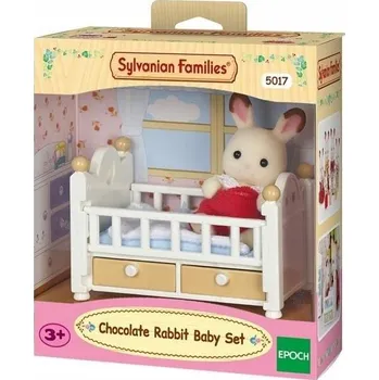 Figurka Sylvanian Families sada: miminko králíček + postýlka 05017