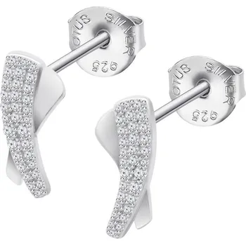 Náušnice Náušnice LOTUS SILVER LP3845-4/1 rhodiované stříbro, zirkony