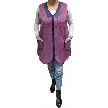 Kuchyňská zástěra STYLOVÁ DÁMSKÁ ZÁSTĚRA NA ZIP ČERVENOBORDÓ APRON XXL