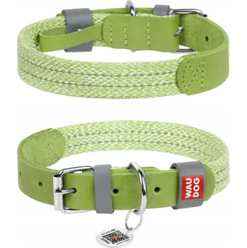 Obojek pro psa Obojek pro psa z přírodní kůže a bavlny vel. M