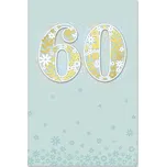 Ditipo Blahopřání - VÝROČÍ 60.tiny, glitr (přání DK) 6890285