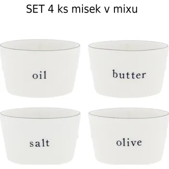 Bastion Collections Set 4x miska Salt/Butter/Oil/Olive Ass, průměr 6cm b530017