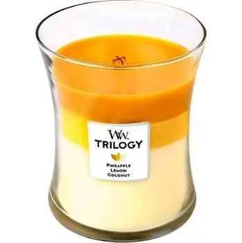 Svíčka Vonná svíčka WoodWick Trilogy FRUIT OF SUMMER střední 275g 7810199