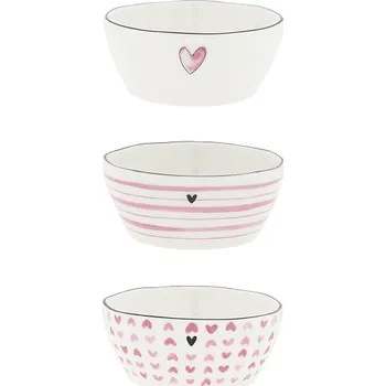 Bastion Collections SET 3x MINI MISKA ROSE, 3x 9,5x4cm b530012