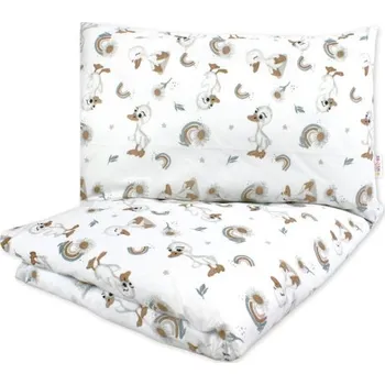 Povlečení Dětské povlečení, bavlna 2D 140x200/70x80 - Kačátko, bílé