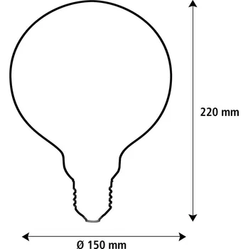 Lampička SEGULA LED Elegant Line E27 5W G150 2 200 K žárovka stmívatelné