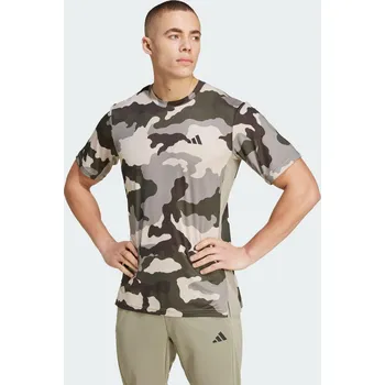 Pánská móda ADIDAS Tričko Train Essentials Camo Allover Print L ŠEDÁ