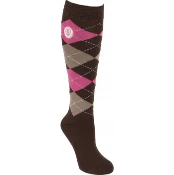 Vybavení pro jezdce Jezdecké podkolenky Covalliero Brescia 325315 velikost vel. hnědo-růžové