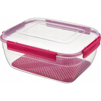 Dóza na potraviny Obdélníková dóza na potraviny 3,46 L hermetická se 4 klipy