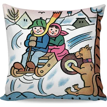 Bytový textil Matějovský Josef Lada povlak na polštářek 40 x 40 cm