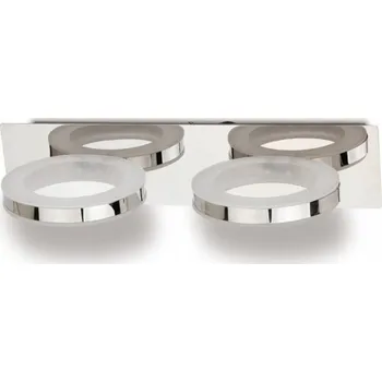 Nástěnný reflektor kulatý Krislamp stříbrný