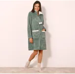 Blancheporte Fleecový župan khaki/režná