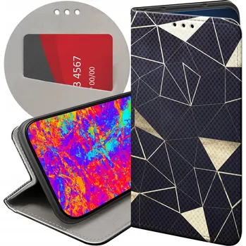 Pouzdro na mobilní telefon Flipové pouzdro Hello Case pro Samsung Galaxy S23 Ultra zlaté