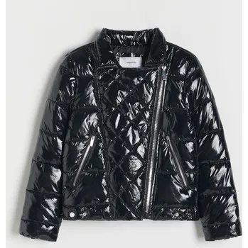 Reserved - Prošívaná metalická bunda - černý - 9676X-99X - 9676X-99X-116