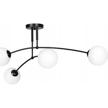 Stropní Svítidlo kulatý Emibig 60 x 30 cm bílý, černý