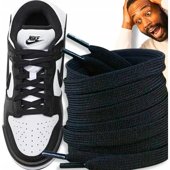 Tkaničky do bot Černé tkaničky do bot Adidas Gazelle 90 cm Pevné tkaničky do tenisek