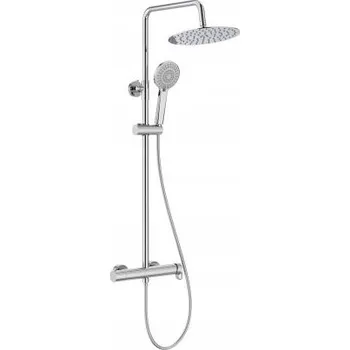 Sprchový set Roca Vega Plus sprchový set nástěnný s hlavovou sprchou chrom A5A9A6EC00